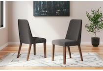 lyncott black side chair   