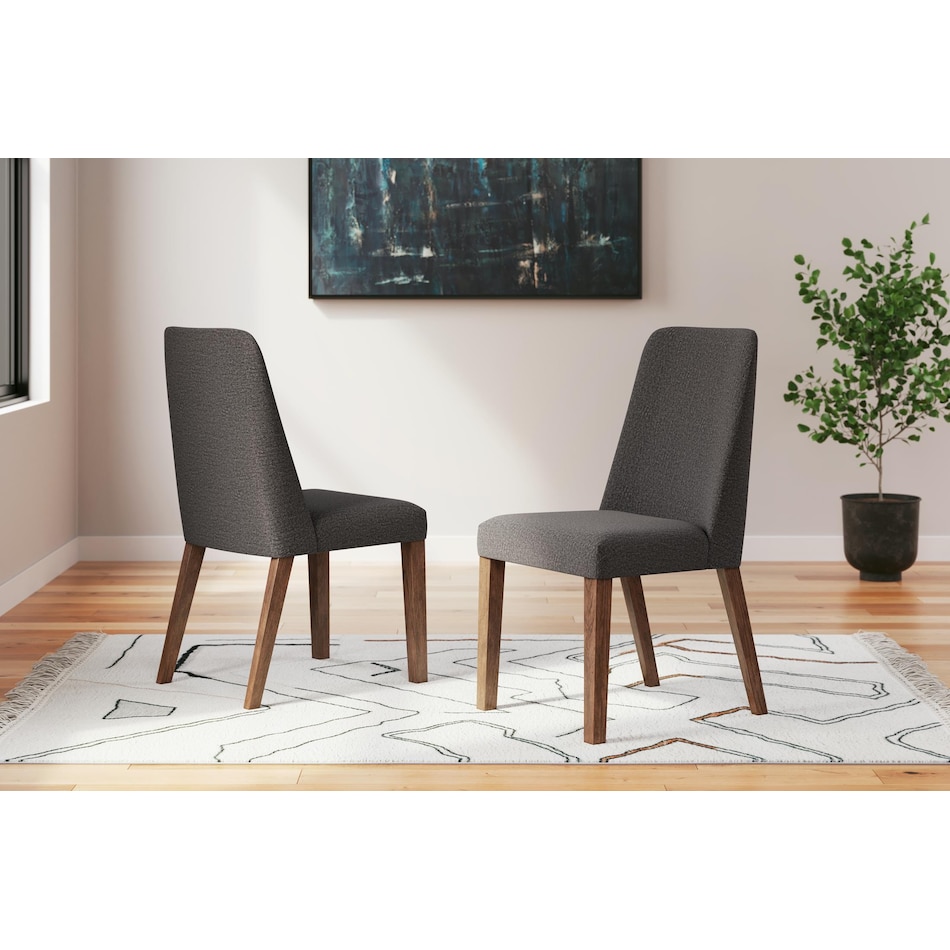 lyncott black side chair   