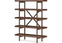 lyncott brown bookcase   