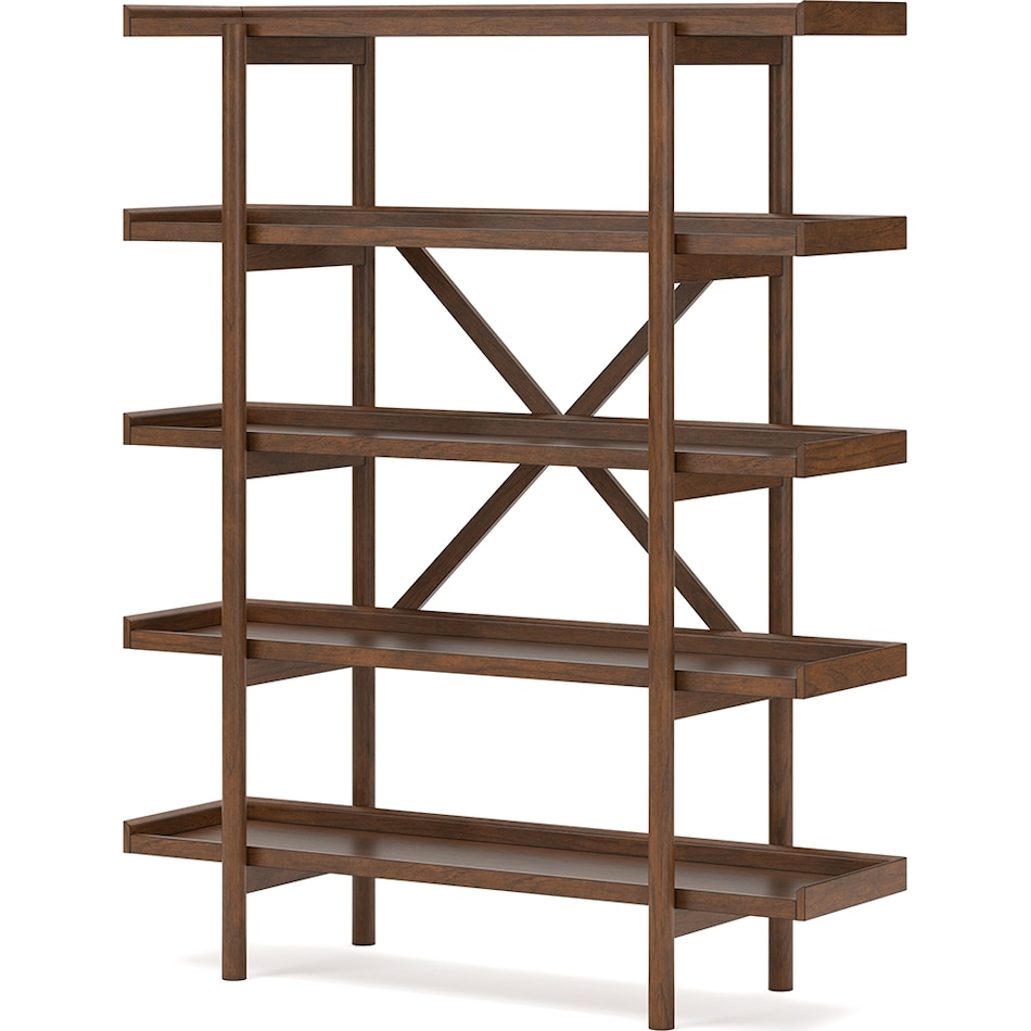 lyncott brown bookcase   
