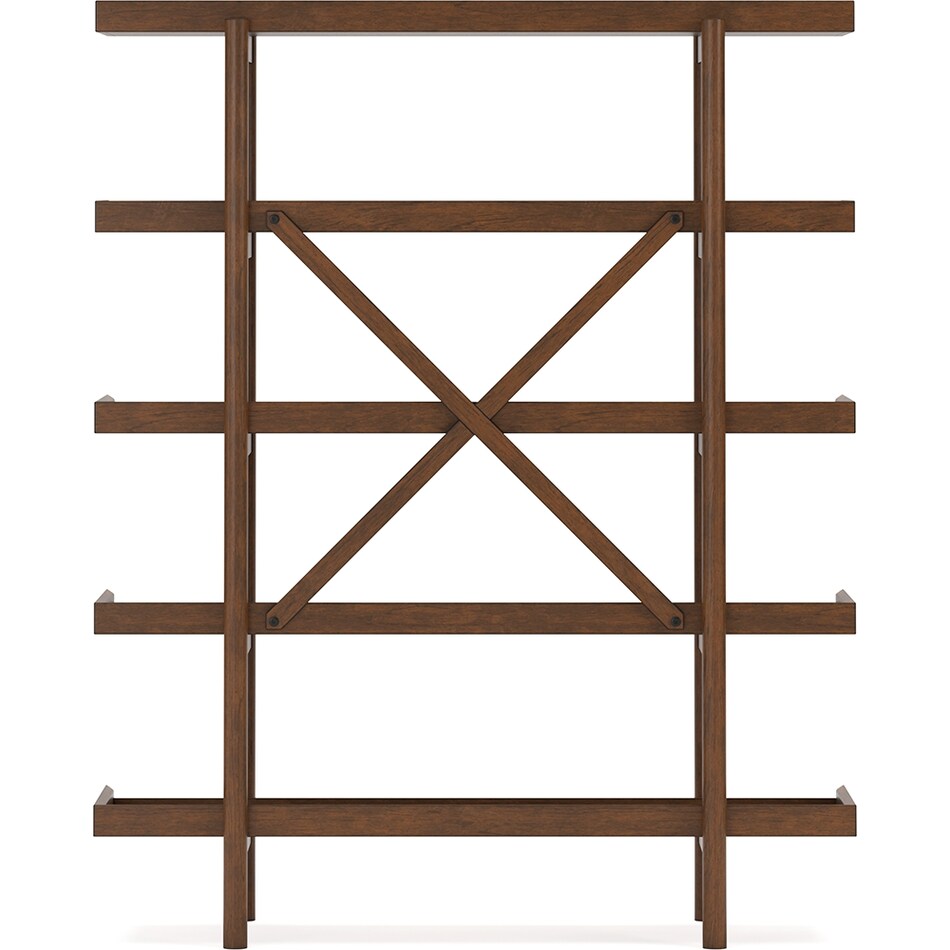 lyncott brown bookcase   