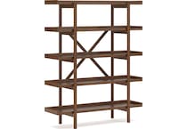 lyncott brown bookcase   