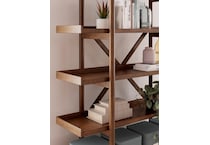 lyncott brown bookcase   