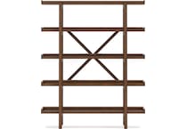 lyncott brown bookcase   