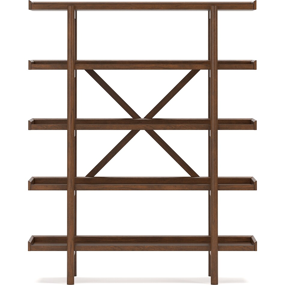 lyncott brown bookcase   