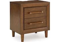 lyncott brown nightstand   