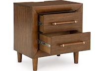 lyncott brown nightstand   