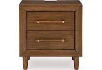 lyncott brown nightstand   