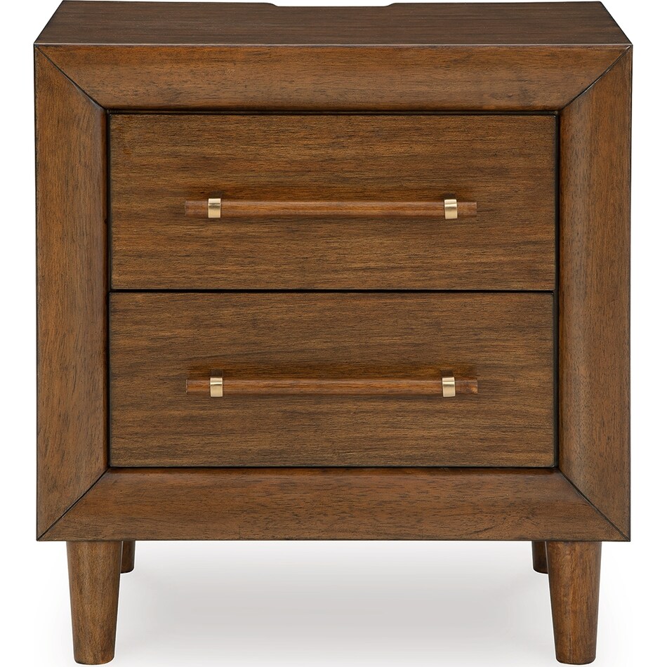 lyncott brown nightstand   