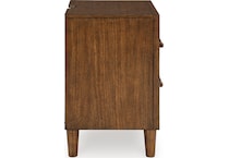 lyncott brown nightstand   