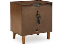 lyncott brown nightstand   