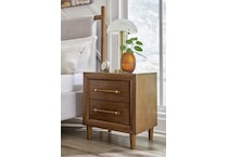 lyncott brown nightstand   