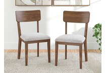 lyncott brown side chair   