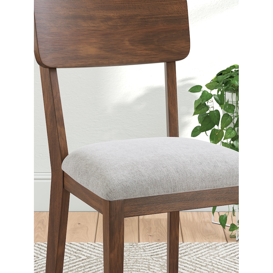 lyncott brown side chair   