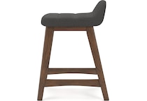 lyncott charcoal counter chair   