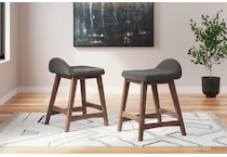 lyncott charcoal counter chair   