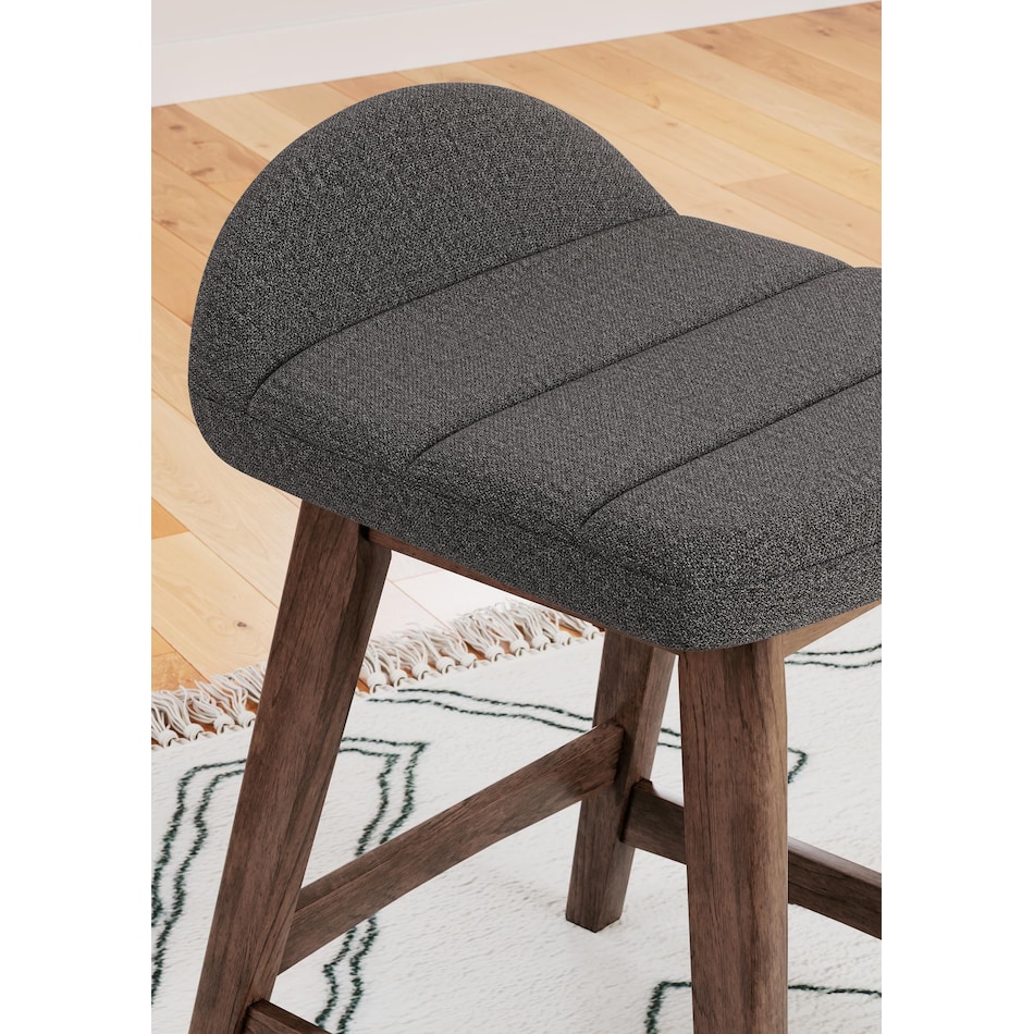 lyncott charcoal counter chair   