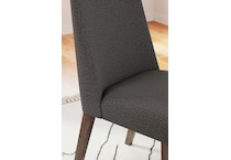 lyncott charcoal side chair   