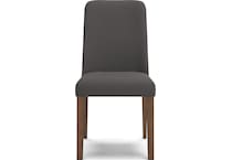 lyncott charcoal side chair   