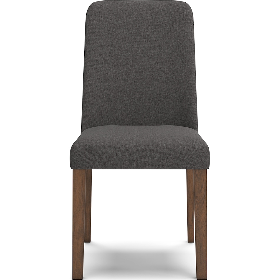 lyncott charcoal side chair   