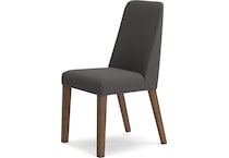 lyncott charcoal side chair   