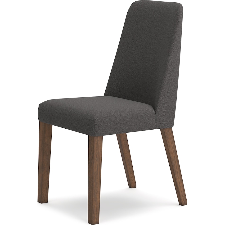 lyncott charcoal side chair   