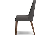 lyncott charcoal side chair   