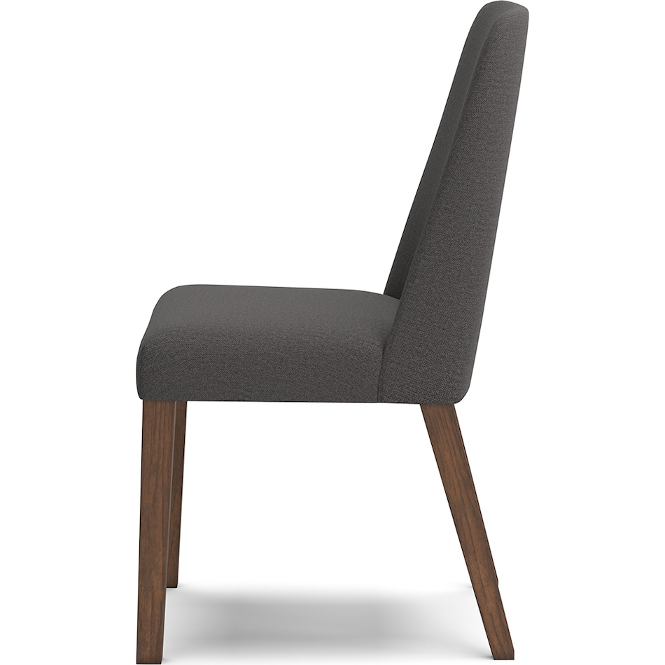 lyncott charcoal side chair   