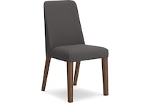 lyncott charcoal side chair   