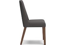 lyncott charcoal side chair   