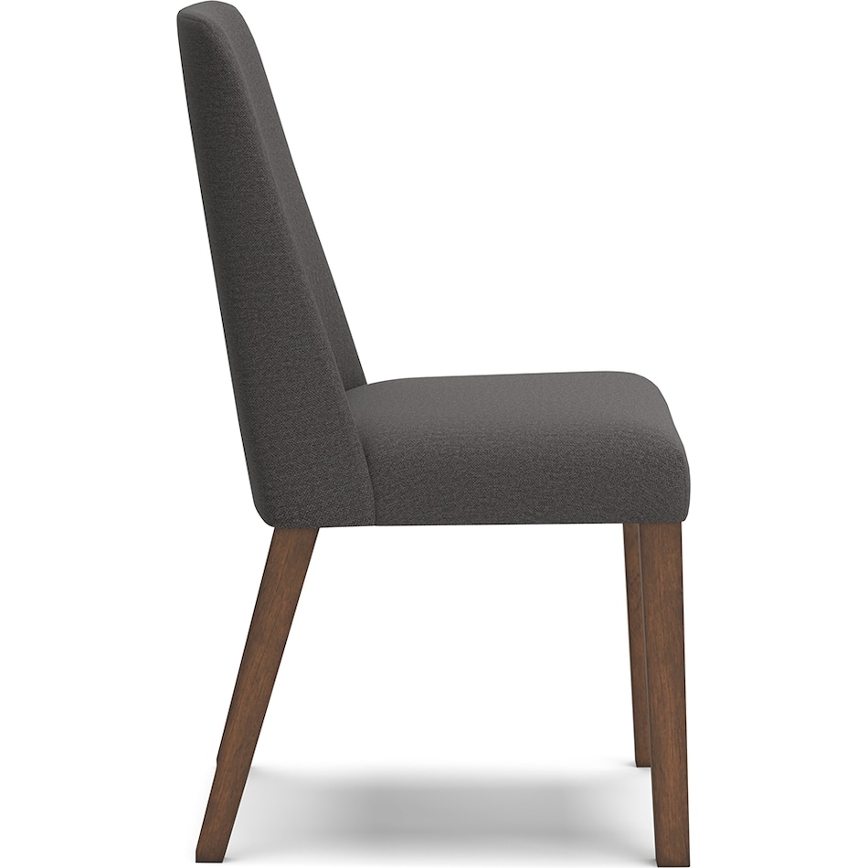 lyncott charcoal side chair   