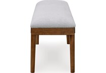 lyncott grey brown bench   