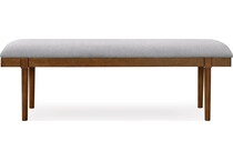 lyncott grey brown bench   