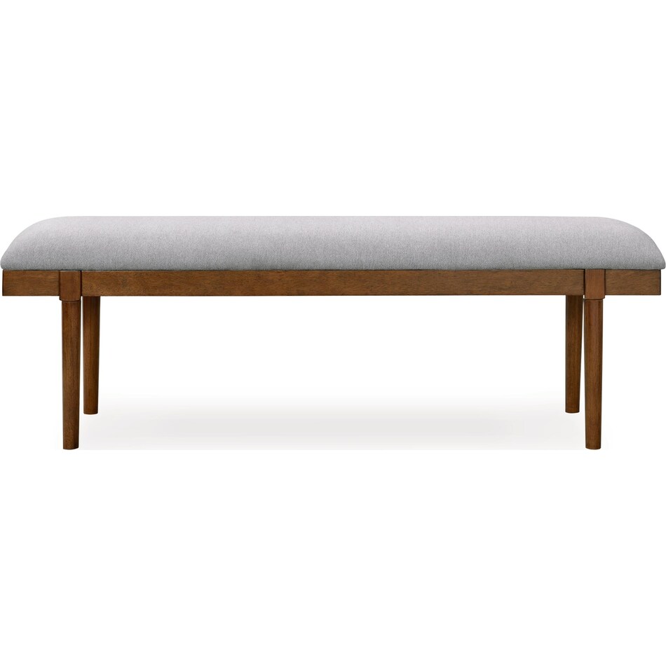 lyncott grey brown bench   