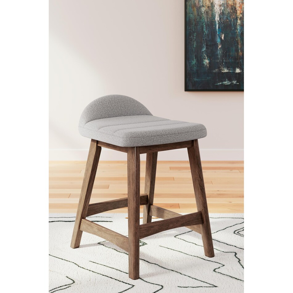 lyncott grey counter chair   