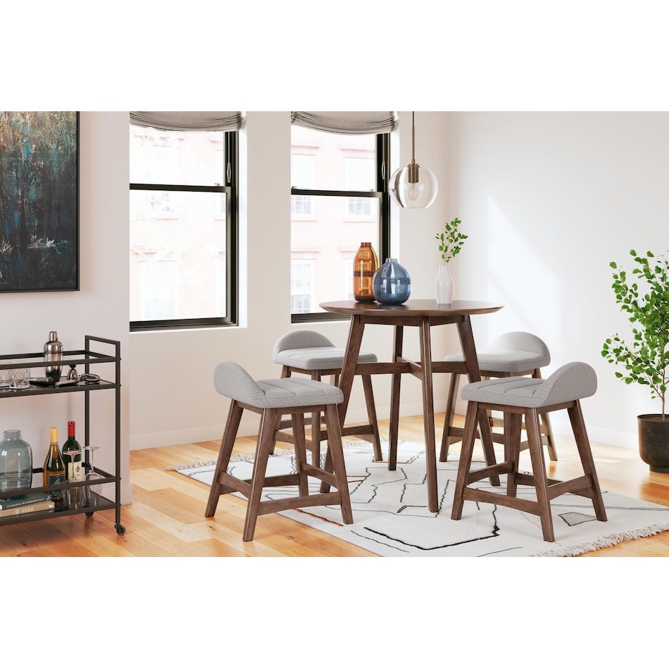 lyncott grey counter chair   