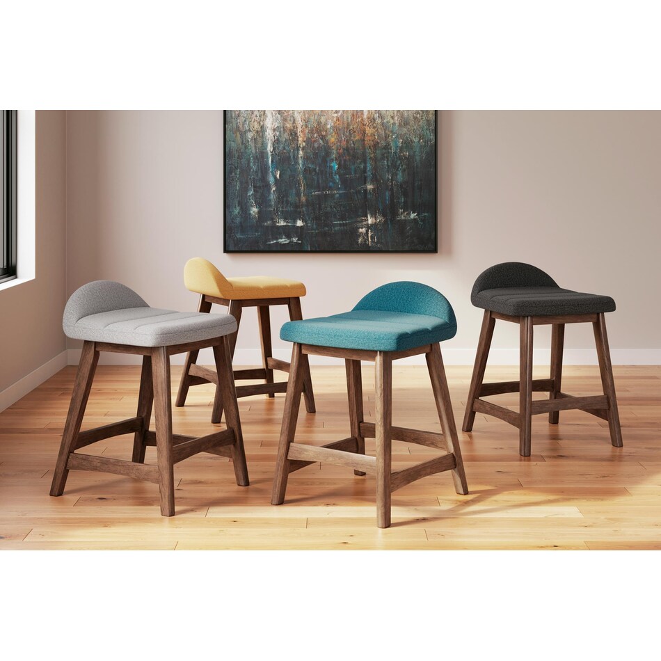 lyncott grey counter chair   