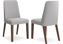 lyncott grey side chair   