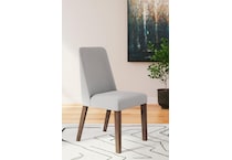 lyncott grey side chair   