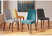 lyncott grey side chair   