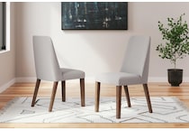 lyncott grey side chair   