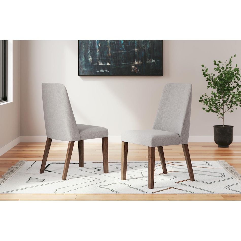 lyncott grey side chair   