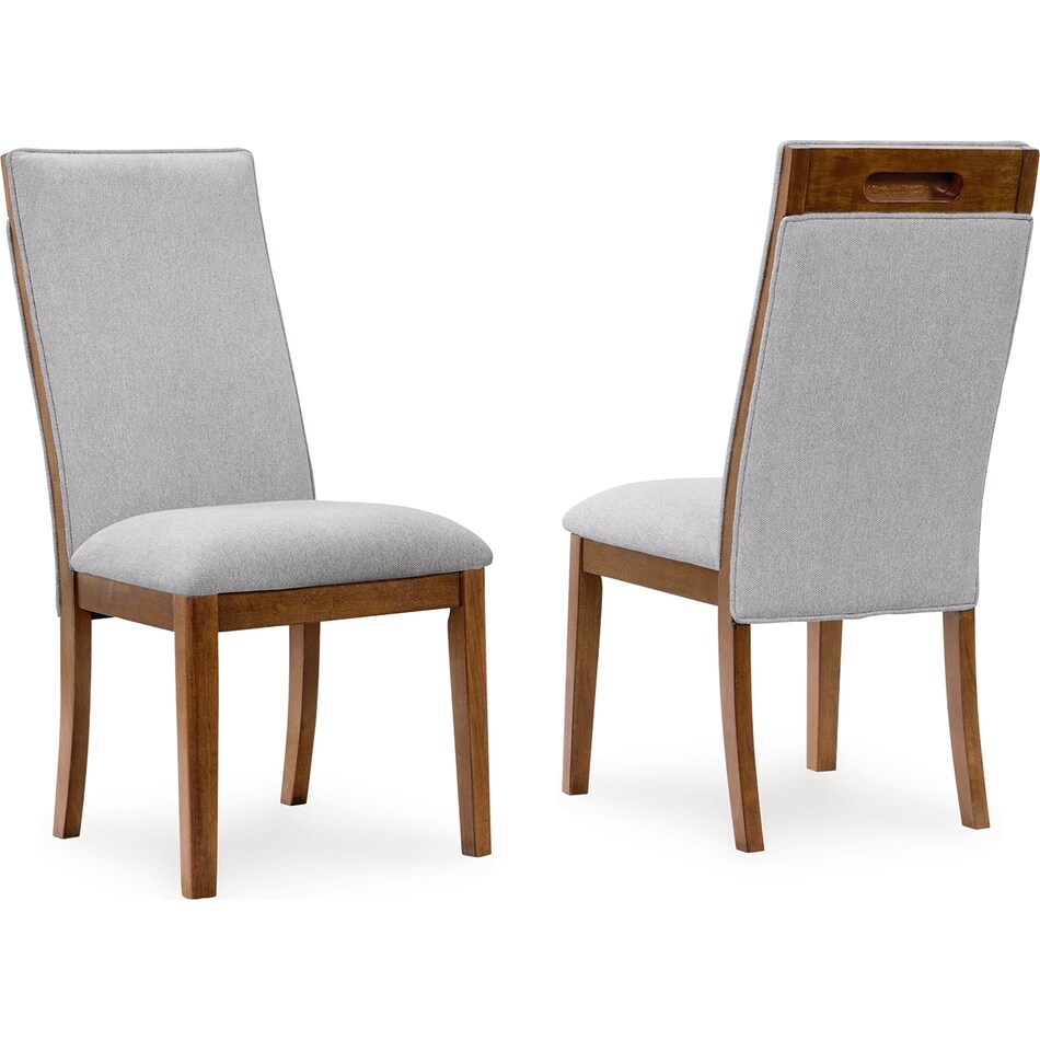 lyncott grey side chair   