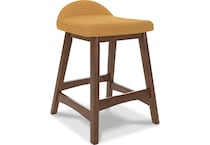 lyncott mustard counter chair   