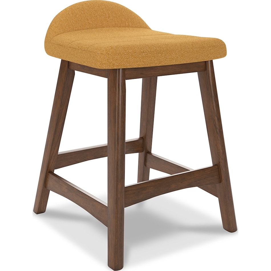 lyncott mustard counter chair   