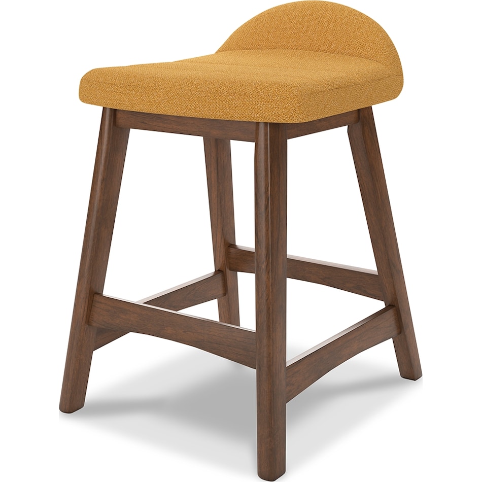 lyncott mustard counter chair   