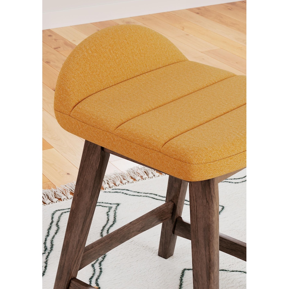 lyncott mustard counter chair   