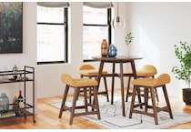 lyncott mustard counter chair   