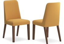 lyncott mustard side chair   