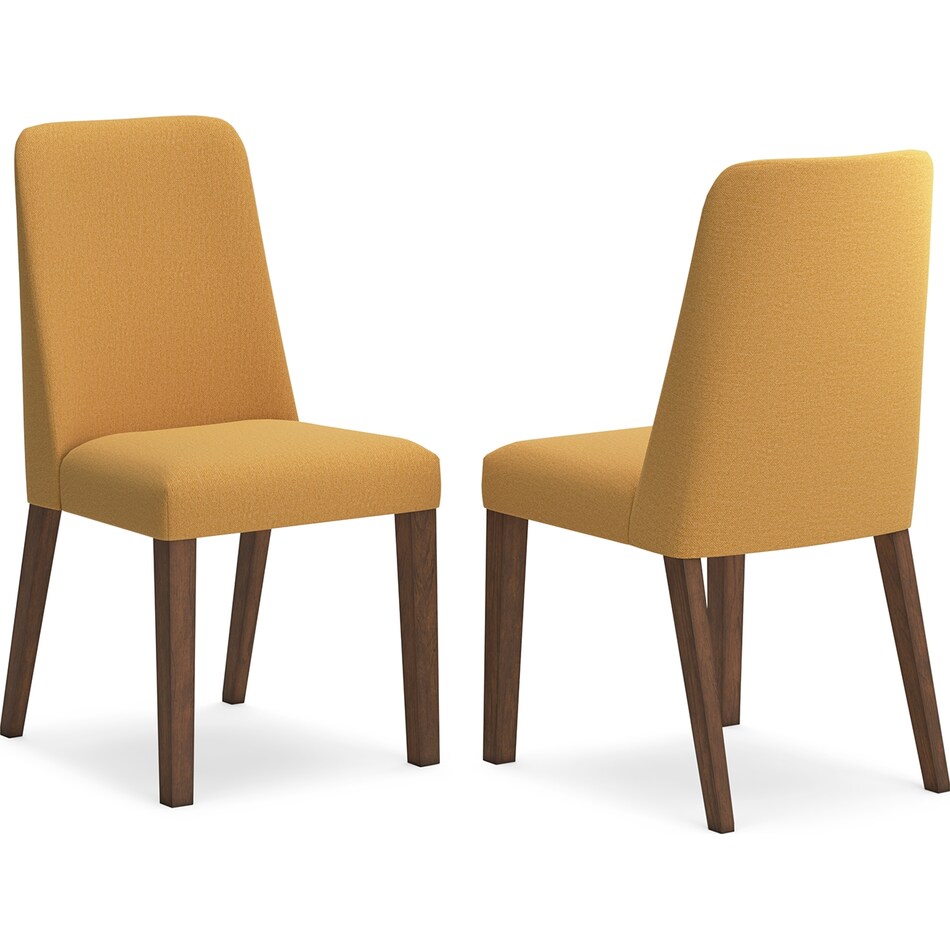 lyncott mustard side chair   
